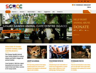 sanjaygandhianimalcarecentre.org screenshot