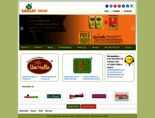 sanjayvegoil.com screenshot
