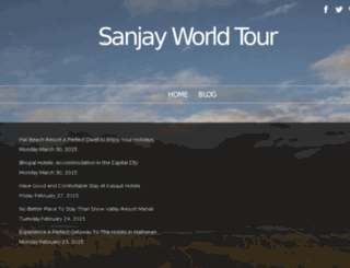 sanjayworldtour.snappages.com screenshot