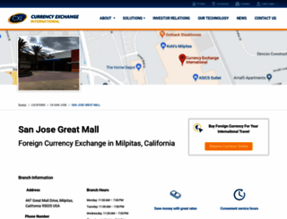 sanjosecurrencyexchange.com screenshot
