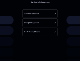 sanjosholidays.com screenshot