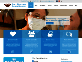 sanmarcosdentalcenter.com screenshot