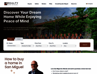 sanmiguelrealestate.com screenshot