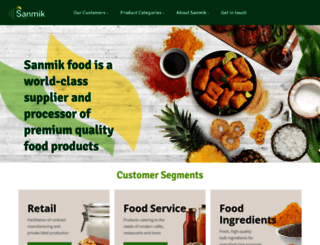 sanmikfood.com screenshot