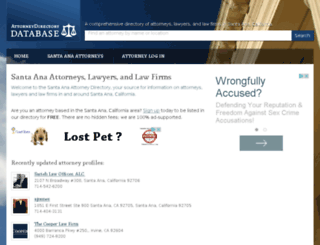 santa-ana.attorneydirectorydb.org screenshot