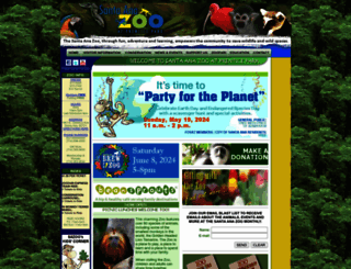 santaanazoo.org screenshot