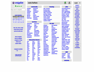santabarbara.craigslist.org screenshot