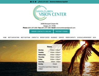santaclaritavisioncenter.com screenshot