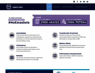 santacruz.gov.ar screenshot