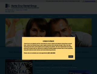 santacruzdentalgroup.com screenshot
