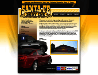 santafeautobody.com screenshot