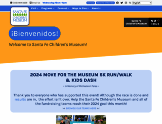 santafechildrensmuseum.org screenshot