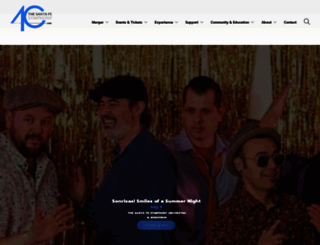 santafesymphony.org screenshot