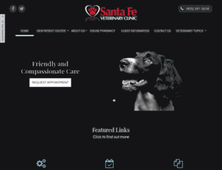 santafevetclinic.com screenshot