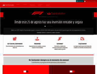 santander.com.co screenshot