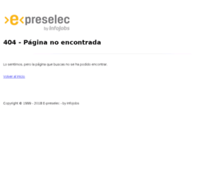 santander.epreselec.com screenshot