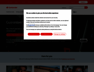 santandercards.com screenshot