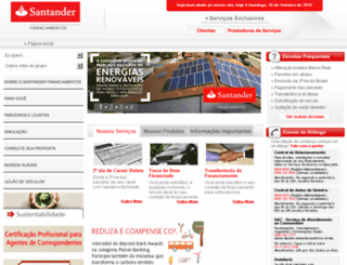 santanderfinanciamentos.com.br screenshot