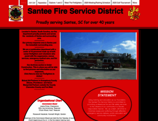 santeefiredepartment.org screenshot