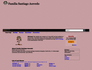 santiagoacevedo.tribalpages.com screenshot