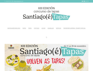 santiagoetapas.com screenshot
