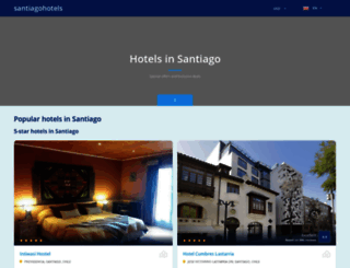 santiagohotels.net screenshot