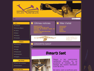 santissimcristdelafe.com screenshot