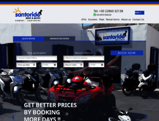 santoride.com screenshot