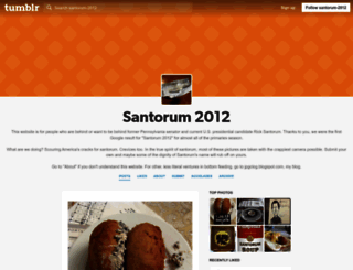 santorum-2012.com screenshot