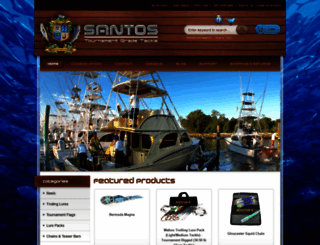 santosfishing.com screenshot
