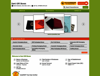 santpackagingboxes.com screenshot