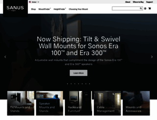 sanus.com screenshot