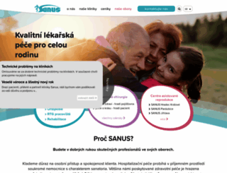 sanus.cz screenshot
