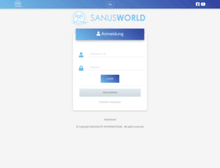 sanusworld.com screenshot