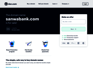 sanwabank.com screenshot