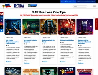 sap-business-one-tips.com screenshot
