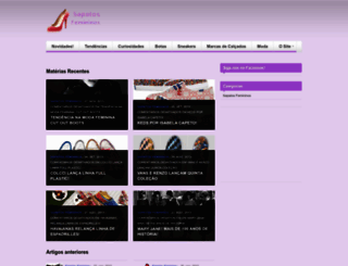 sapatosfemininos.com.br screenshot