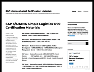 saphanacertificationmaterials.wordpress.com screenshot