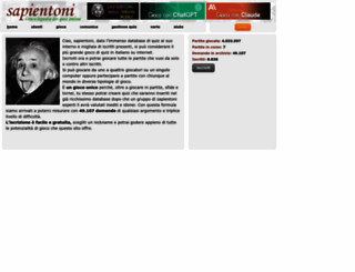 sapientoni.it screenshot