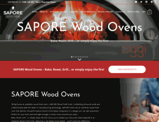 saporewoodovens.com.au screenshot
