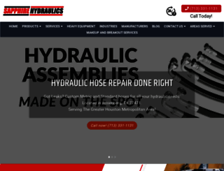 sapphirehydraulics.com screenshot