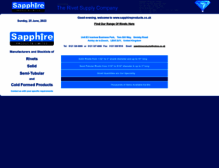 sapphireproducts.co.uk screenshot