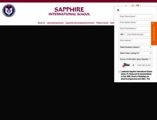 sapphireschool.in screenshot