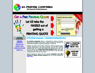 saprintingcompanies.co.za screenshot