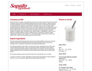 saputoingredients.com screenshot