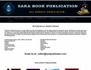 sarabookpublication.com screenshot