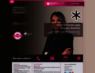 sarahedmundslegal.co.uk screenshot