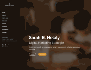 sarahelhelaly.com screenshot