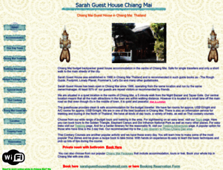 sarahguesthousechiangmai.com screenshot