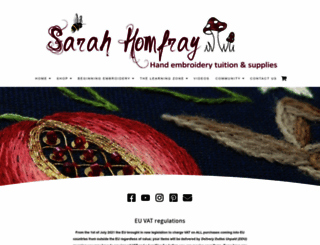 sarahhomfray.com screenshot